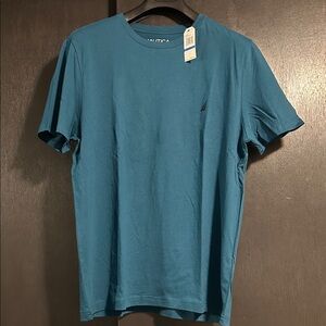 Nautica Men's Teal Short Sleeve Tee